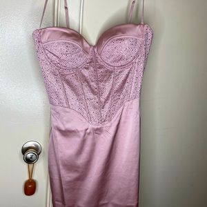 Pink mini party dress